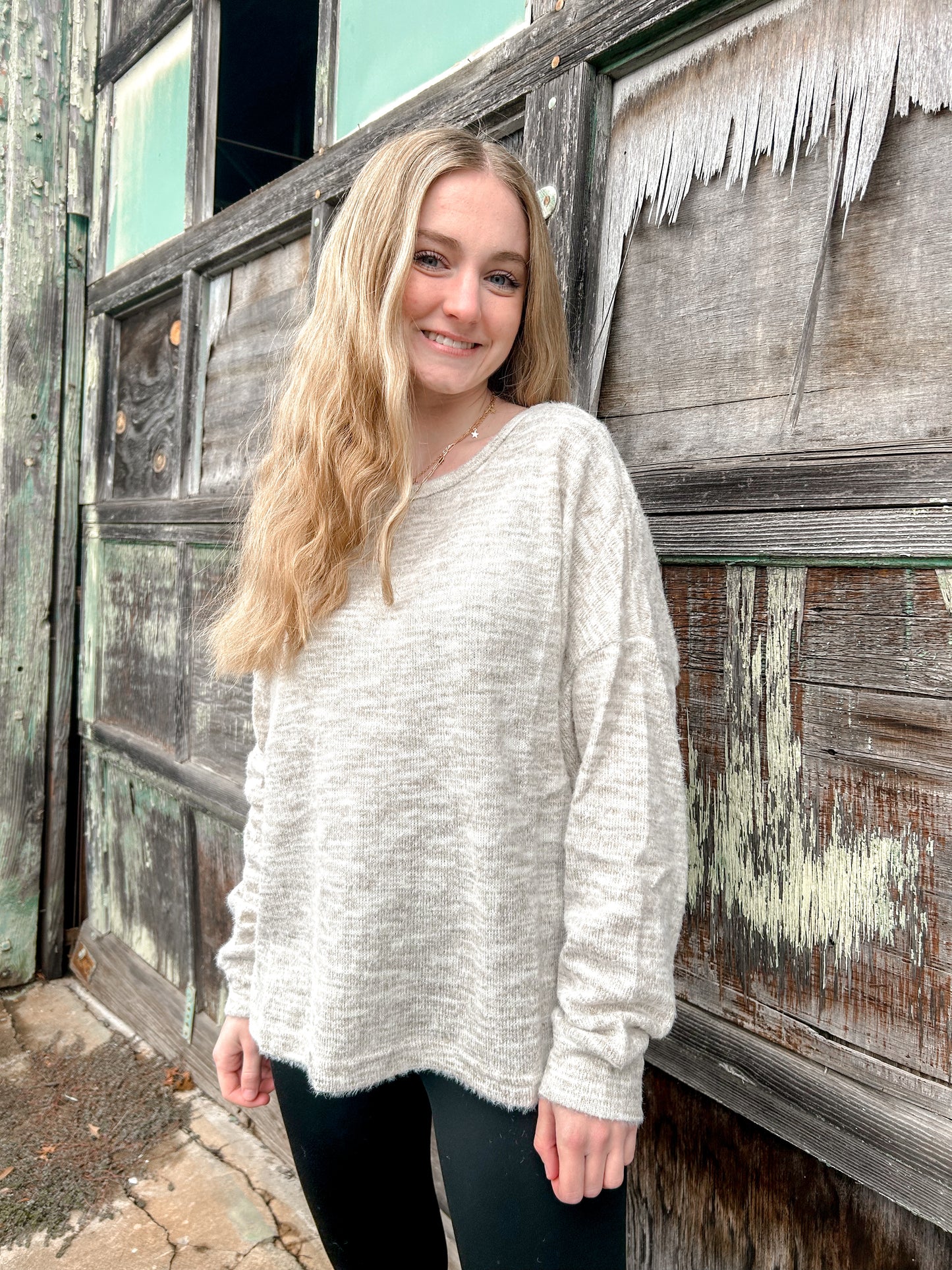 The Jasmine Heathered Sweater