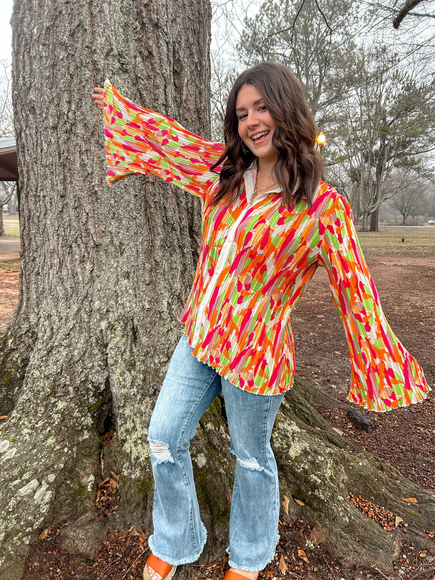 The Electric Bloom Blouse