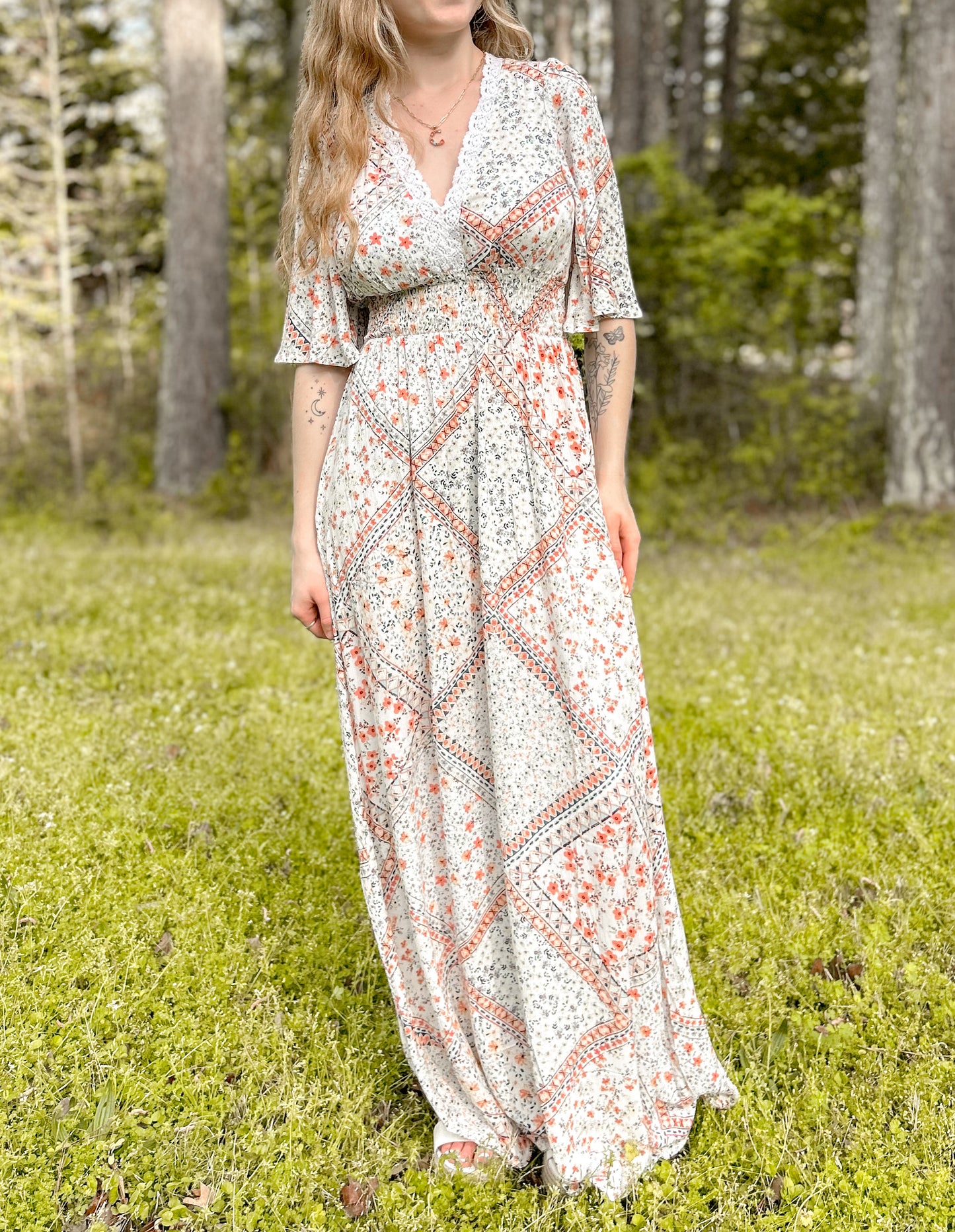 Boho Bloom Maxi Dress