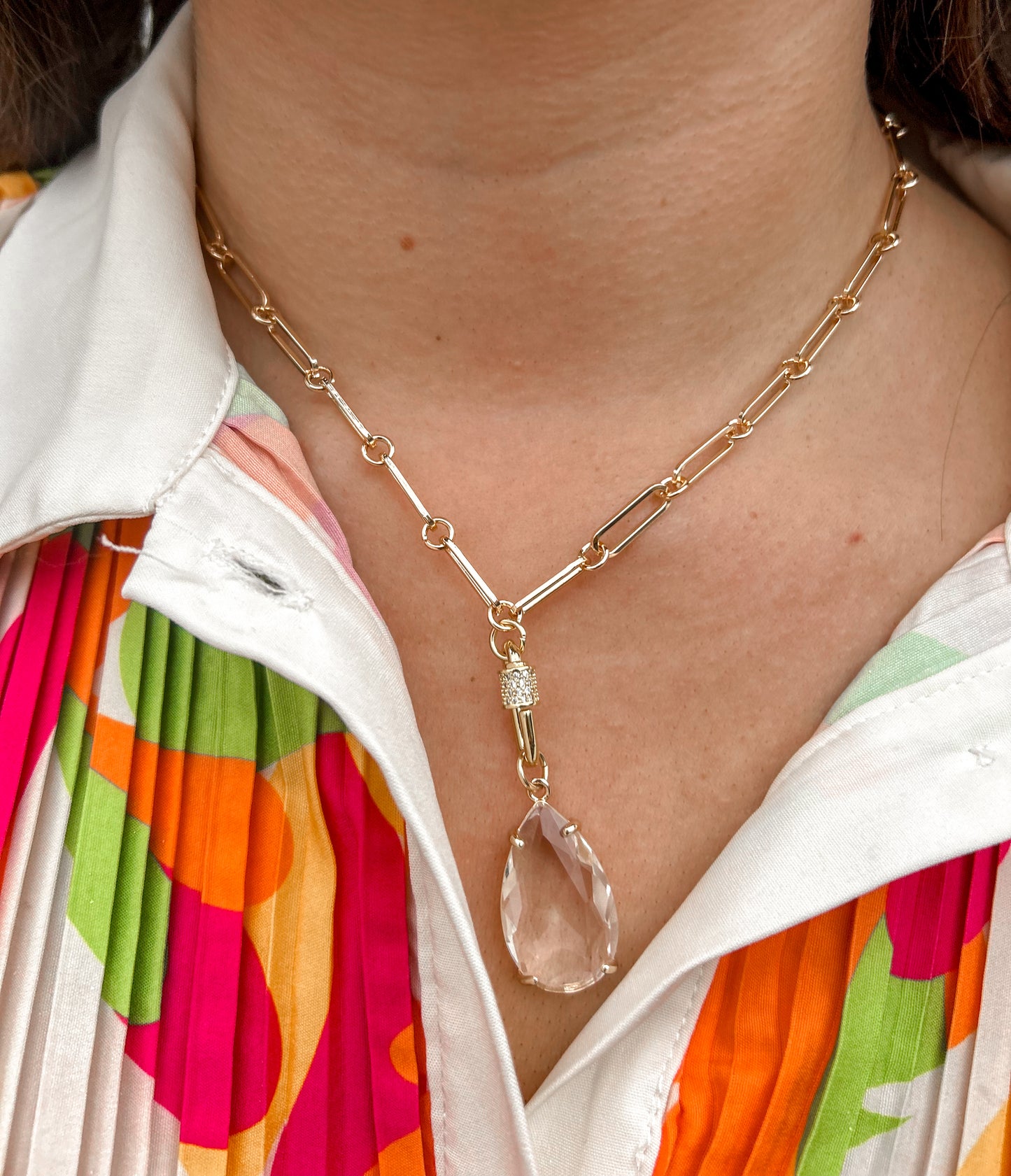 Crystal Drop Necklace