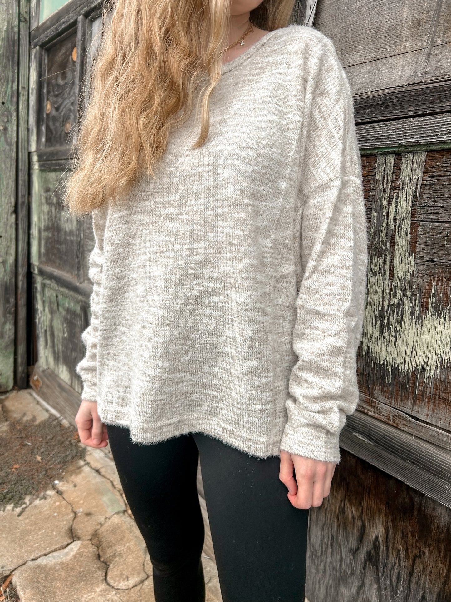 The Jasmine Heathered Sweater