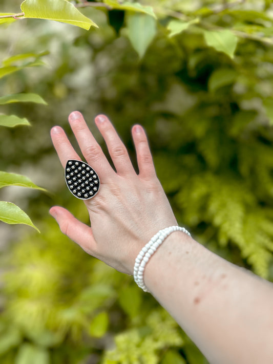 Mesa Teardrop Cuff Ring